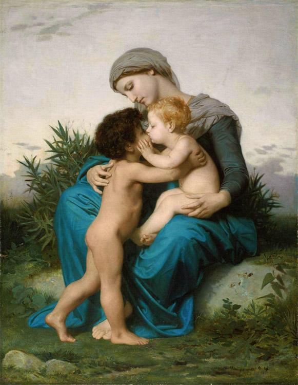 Adolphe William Bouguereau Fraternal Love (mk26) oil painting picture